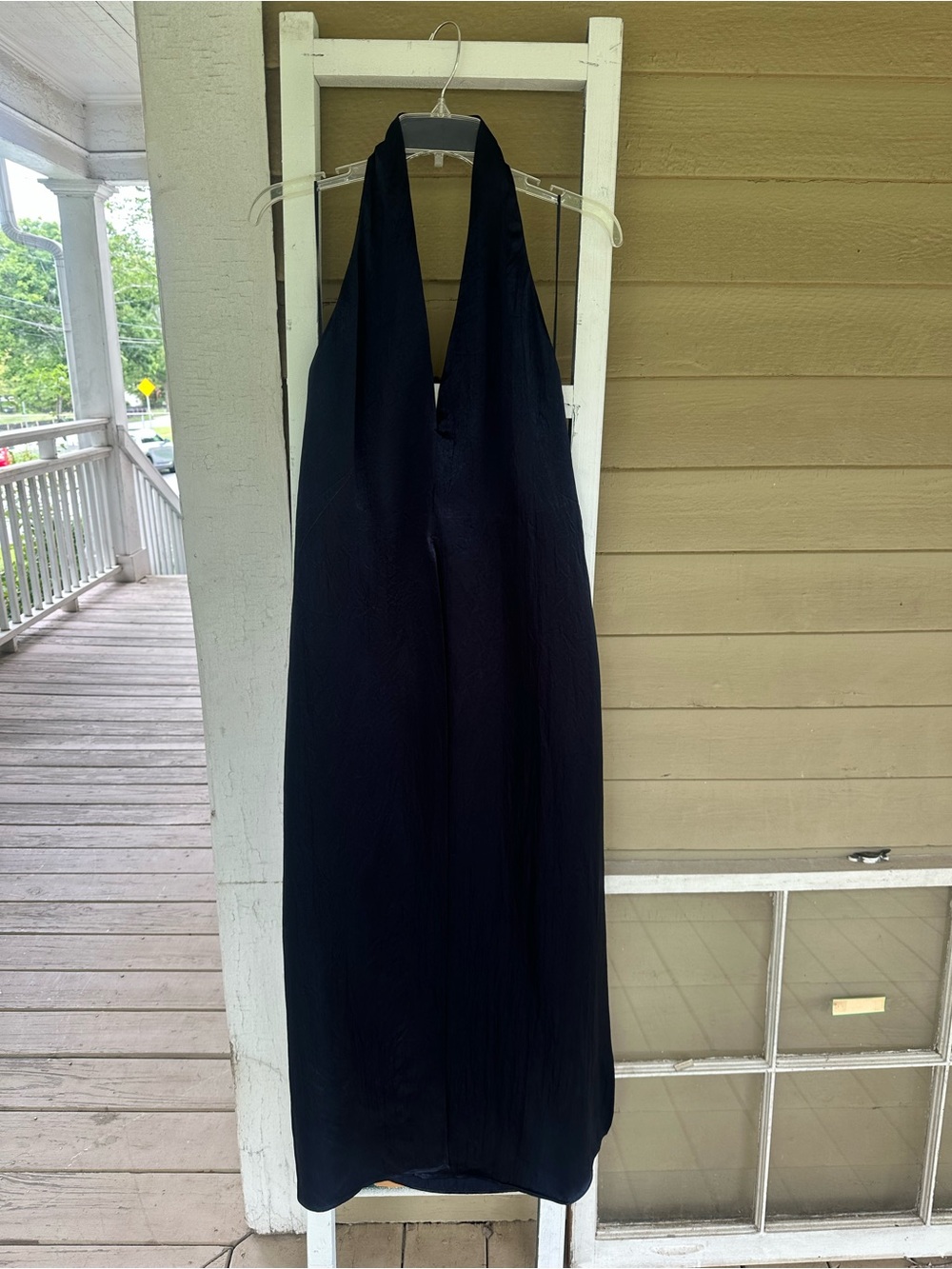 Classic Black Halter Midi Dress